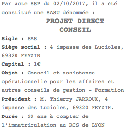 publication legale sasy lyon